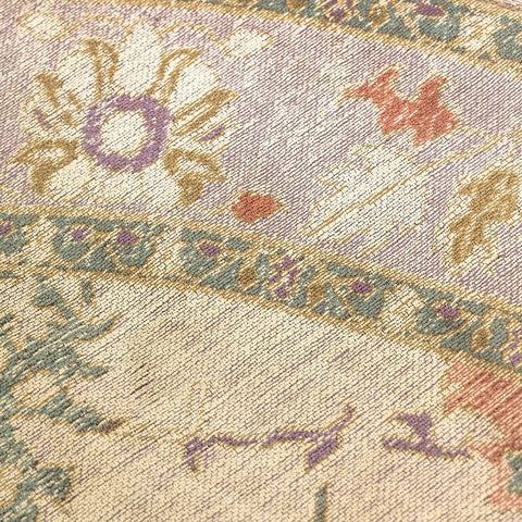 Little Flame rug texture detail showing hand-finished weave