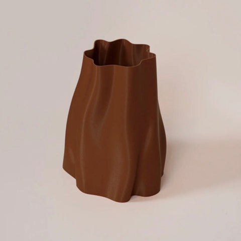 Lulu sculptural chocolate storage bin and planter