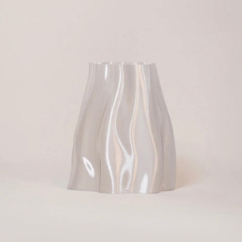 Lulu sculptural clear gloss storage bin and planter
