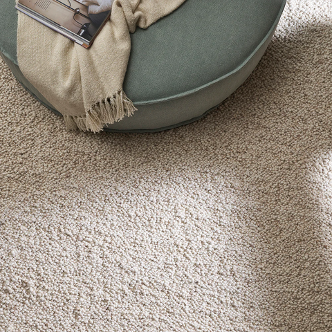 Mt Somers Acorn handwoven NZ wool textured rug, front view