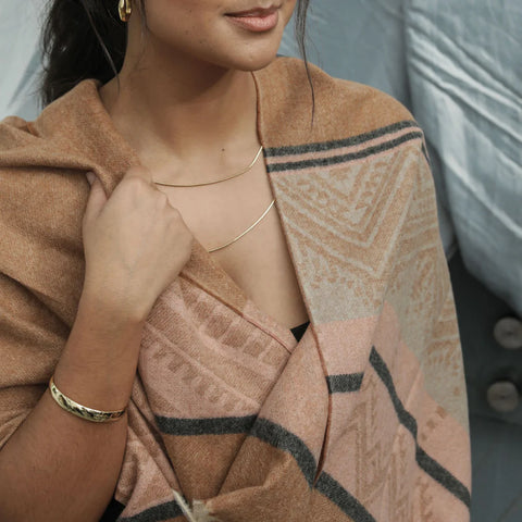 Native Scarf in Natural, styled