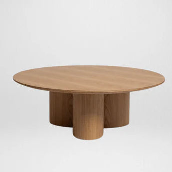 Nova coffee table alternate angle showing oak veneer grain detail
