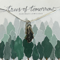 Sterling silver necklace cast from a real oak leaf