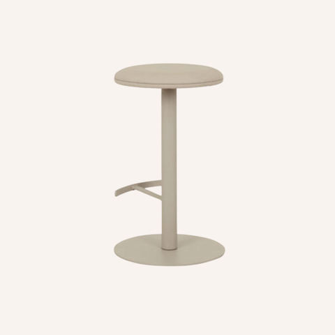 Orchard Barstool in Cashmere upholstery, front view