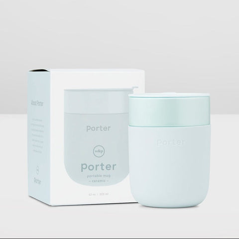Porter Ceramic Mug in Mint, alternate angle