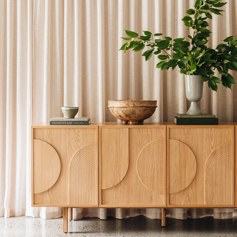 Modern Ritual Sideboard | Black + Natural