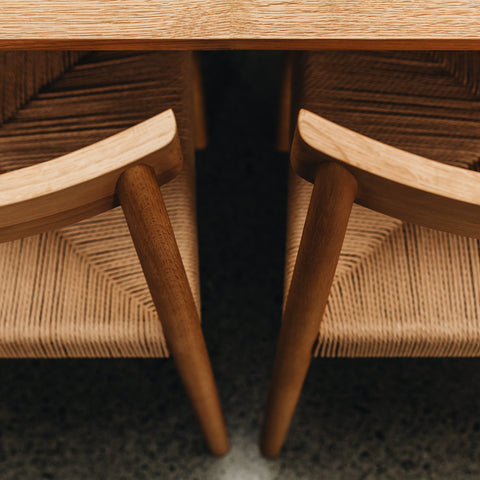 Roland dining chairs set of four styled around a dining table"