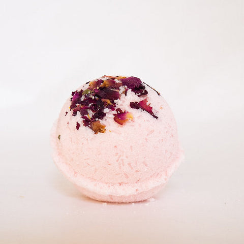 Rose and Himalayan Salt Bath Bomb detail