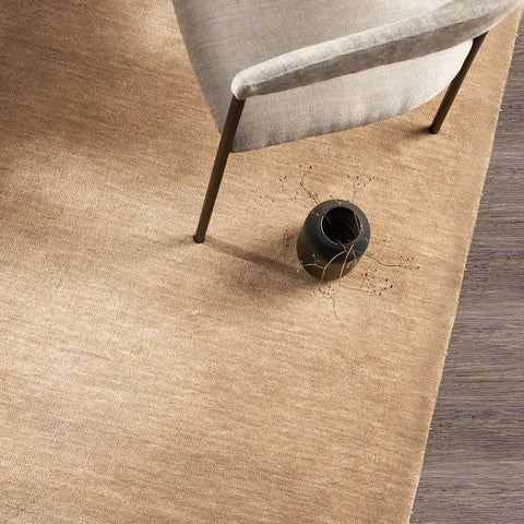 Sandringham floor rug in Putty colourway, alternate lifestyle shot