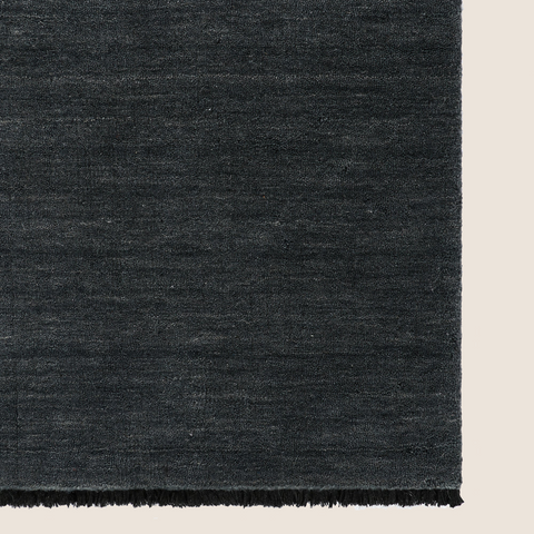 Sandringham rug Storm Blue colourway, front product view