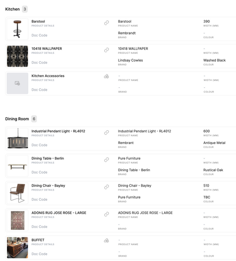 Furniture + Styling Procurement
