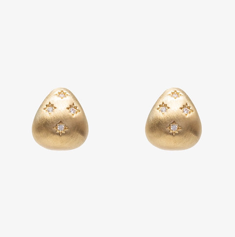 Teardrop Earring in Gold, product shot