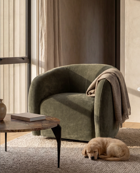 Ted Swivel Chair - Moss