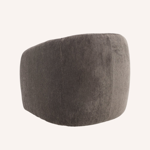 Ted Swivel Chair in Pinecone, back view