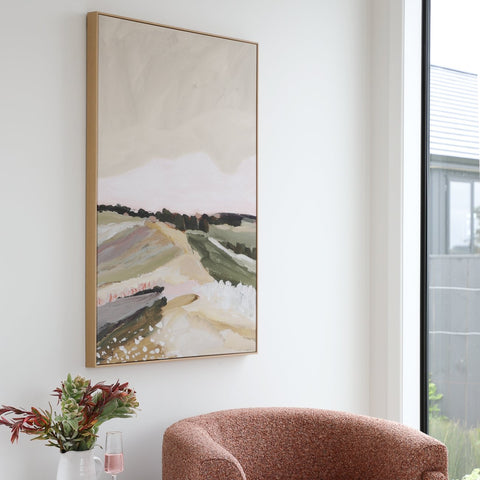 The Meadow Green Framed Canvas
