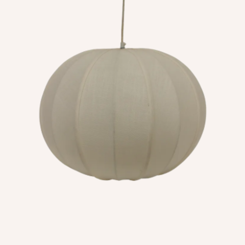 Thea Sphere Chandelier in natural cotton jute and iron