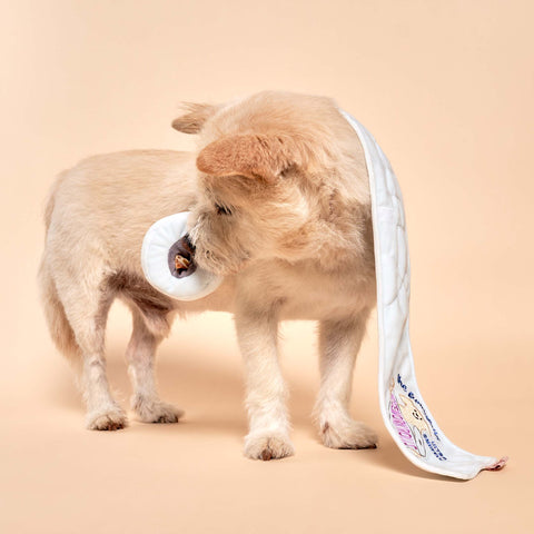 Toilet Paper Nosework Toy velcro closure detail