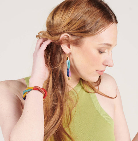 Twist Rainbow Earrings detail