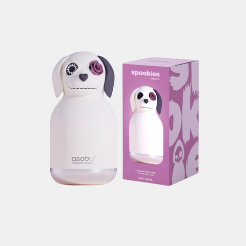 Asobu Undead Dog Spookie Bottle with packaging