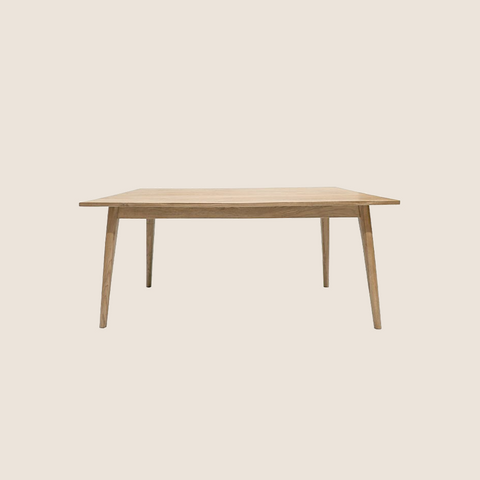 Vanessa dining table 180cm Natural finish, front view