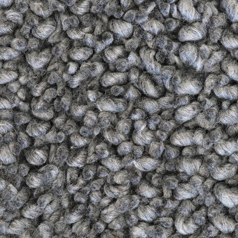 Detail of Wanaka Rug in dark grey showing wool and viscose texture