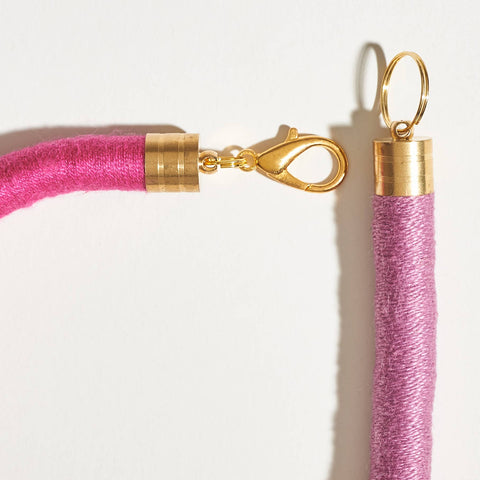 Water Bowline Rainbow Necklace worn