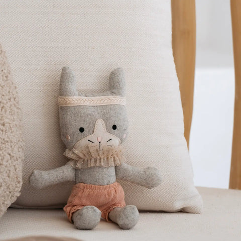 Winifred Cat Soft Felt Toy detail
