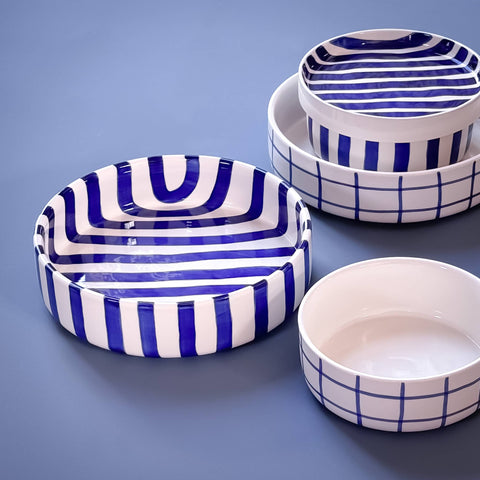 Bowl Blue Stripes