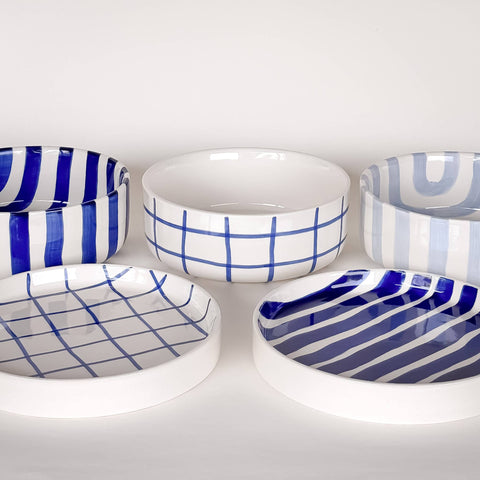 Bowl Blue Stripes