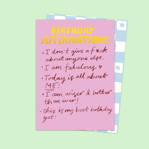 Birthday Affirmations Card