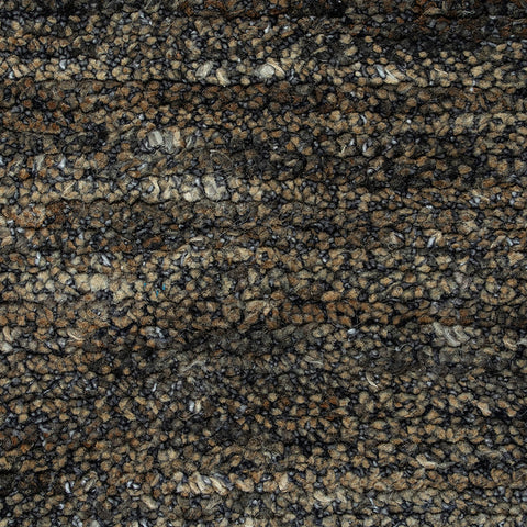 Detail of Fairbanks Fossil Rug Runner showing bamboo silk and jute weave