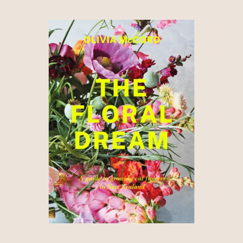 Floral Dream book cover by Olivia McCord, guide to growing cut flowers