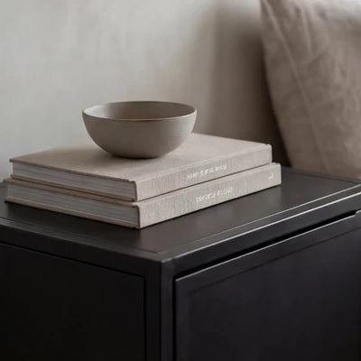 Kingston Bedside Table close-up styled