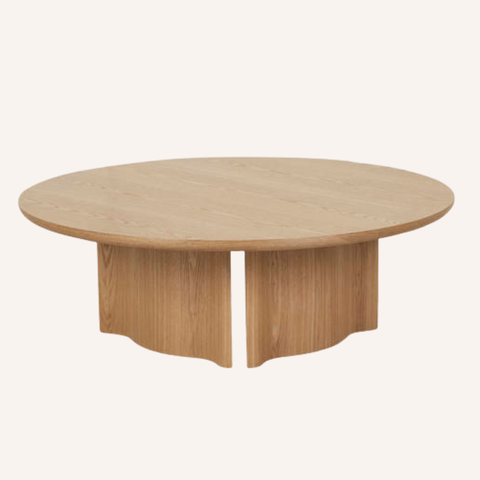 Leone Coffee Table, Natural Oak, full view