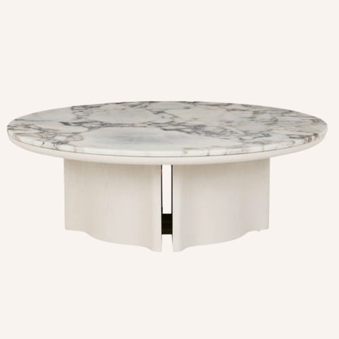 Leone Coffee Table, Large Marble, full view