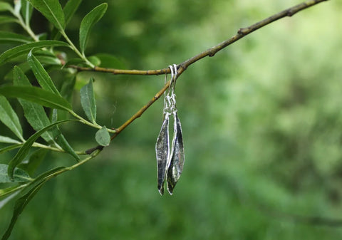 Baby Willow Leaf Earrings