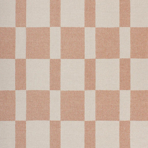 Close-up of Winton Coral Throw abstract check pattern
