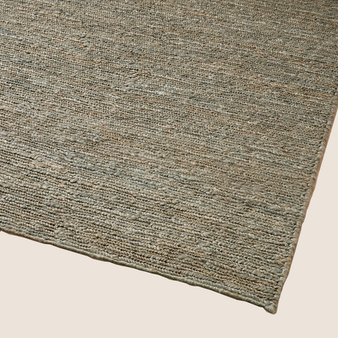 Suffolk Mineral jute rug, front product view